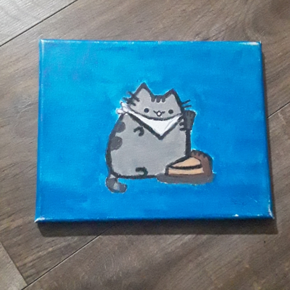 Pusheen  "Eating Pie"